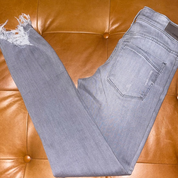 EXPRESS JEANS Distressed Cropped Legging - Sz. 0 - Picture 6 of 6
